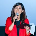 Menteri Komdigi (Menkomdigi), Meutya Hafid, memberikan sambutan pada private screening film “Cyberbullying” Jumat (4/7/25)./RRI
