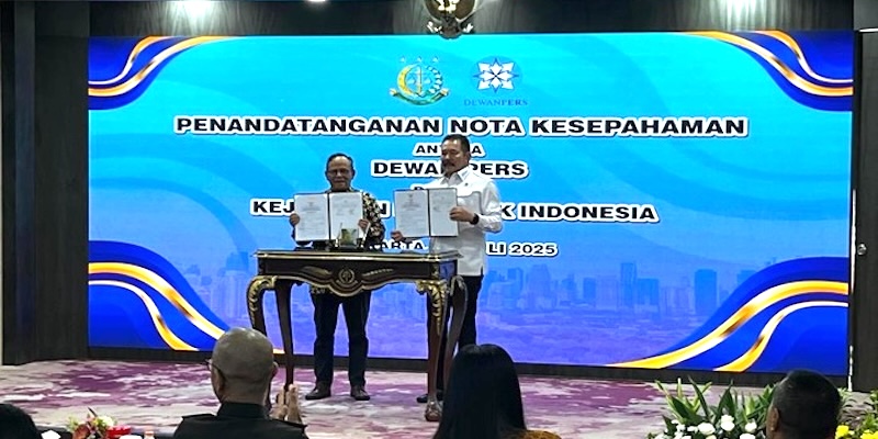 Dewan Pers dan Kejaksaan Agung Tandatangani MoU, Ini Empat Ruang Lingkupnya