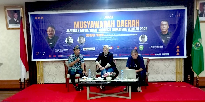 Diskusi Publik Musda JMSI Sumsel Bahas ‘Kue’ Iklan Media Mainstream Versus Medsos