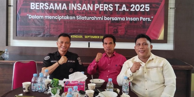 Coffee Morning Perdana, Polda Sultra Silaturahmi Bersama Insan Pers