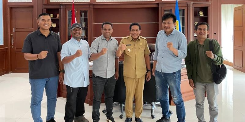 Audiensi JMSI Sultra-Pemprov, Wagub Hugua Dukung Ekosistem Pers Siber Profesional